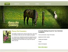 Tablet Screenshot of pansypetcemetery.ca